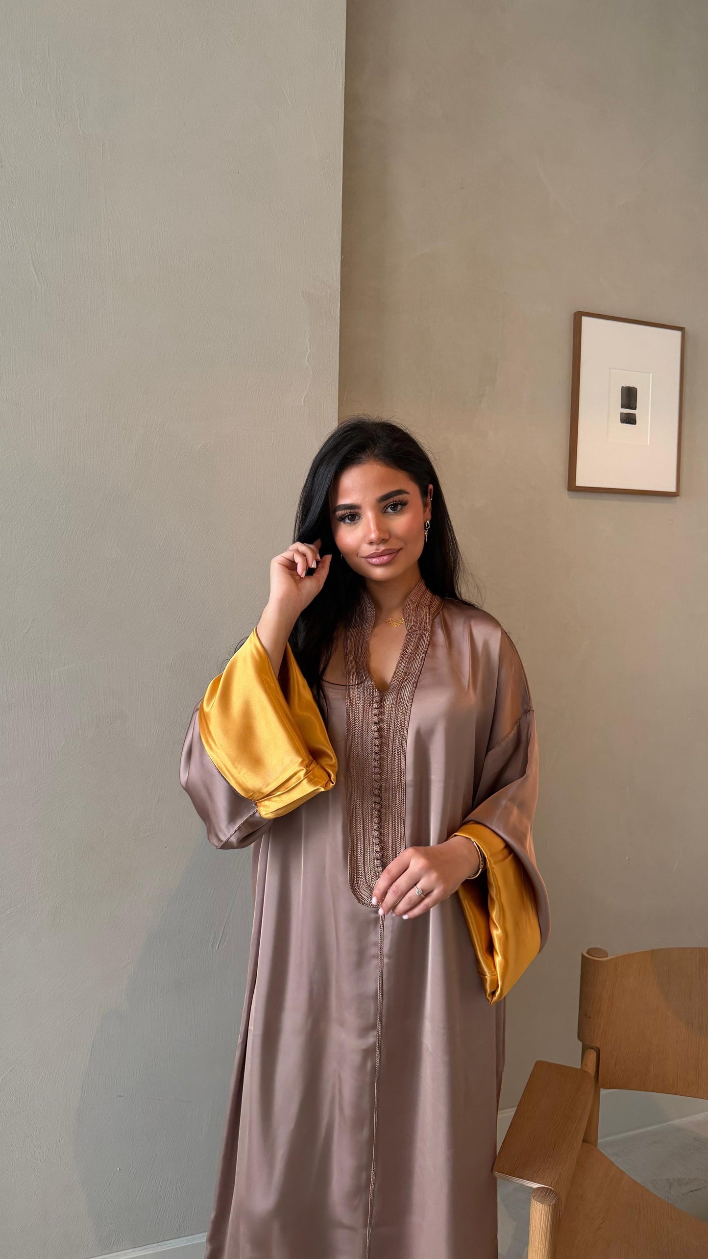 Mocha Mousse Layali Kaftan