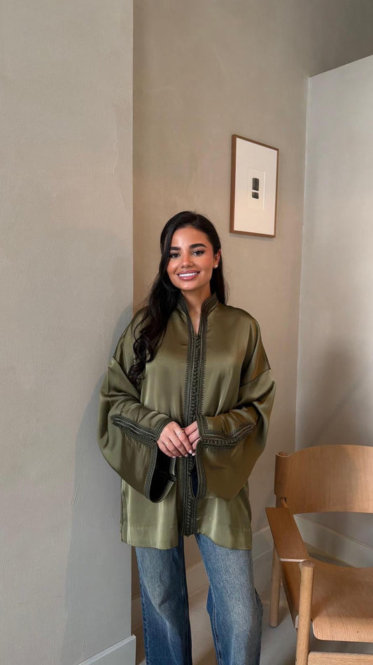 Olive Satin Jabador