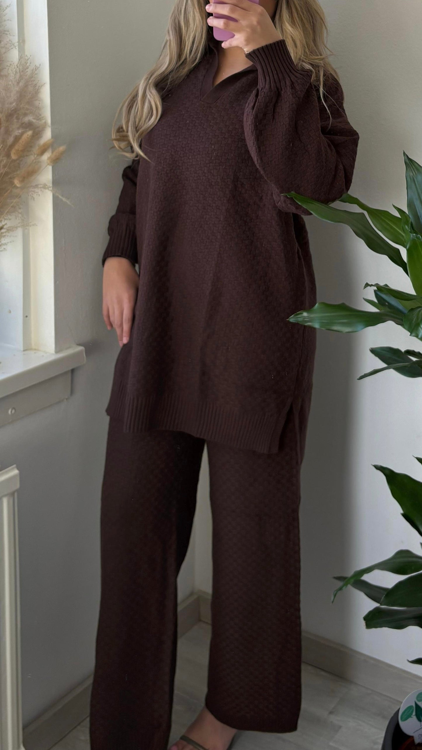 Textured Knit Twin Set