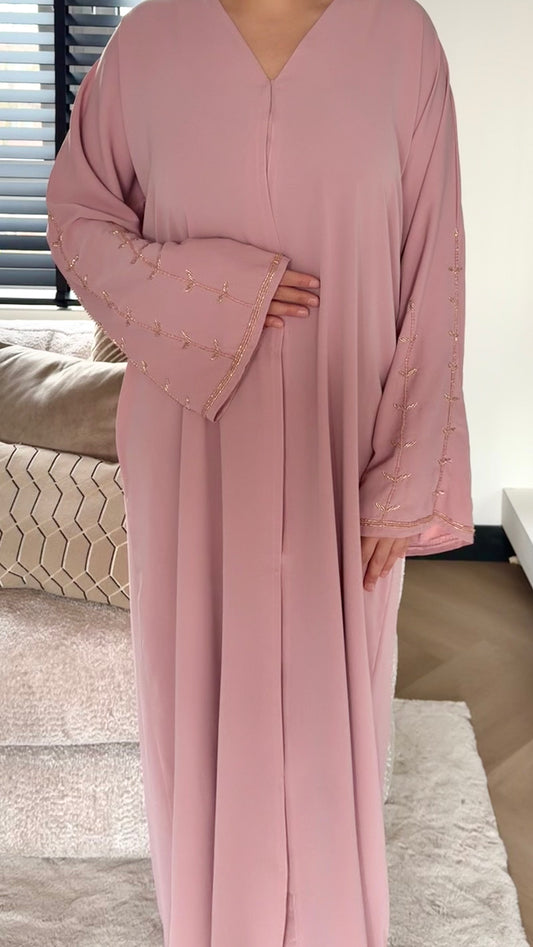 Rose Embroidered Abaya